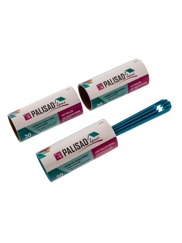 Набор: чистящий ролик для одежды с двумя сменными блоками, 20 слоев, Home Palisad