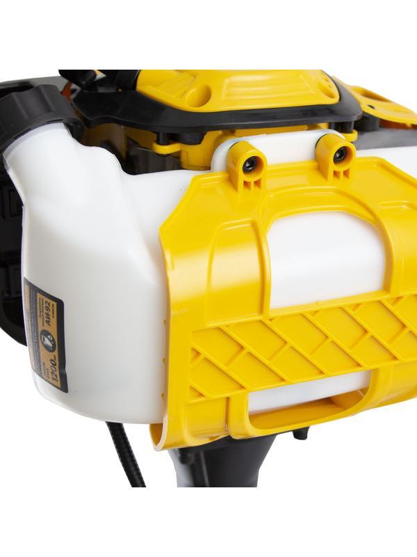 Триммер бензиновый DTL-52, 52 см3, неразъемная штанга, состоит из 2 частей Denzel