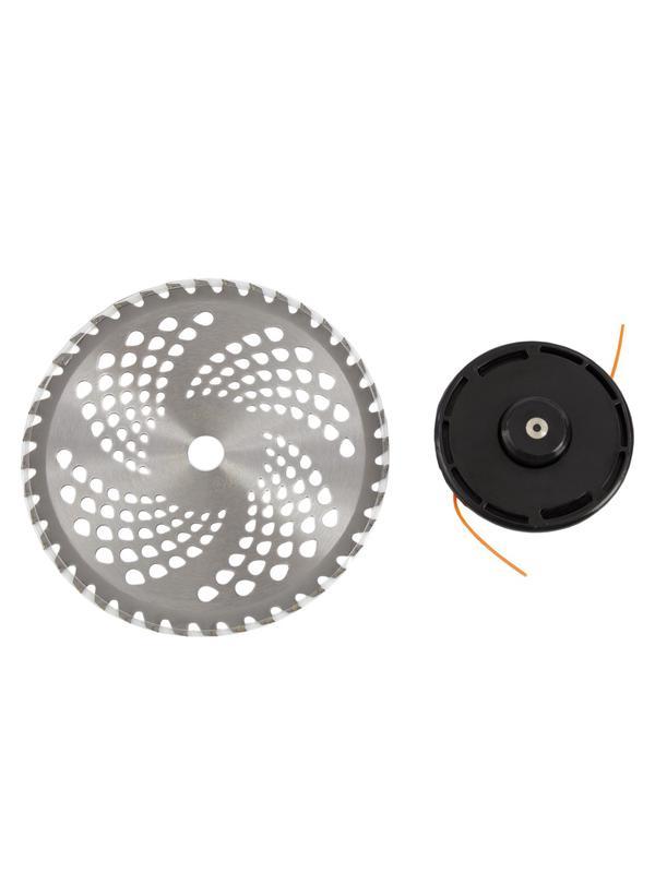 Триммер бензиновый DTL-52, 52 см3, неразъемная штанга, состоит из 2 частей Denzel