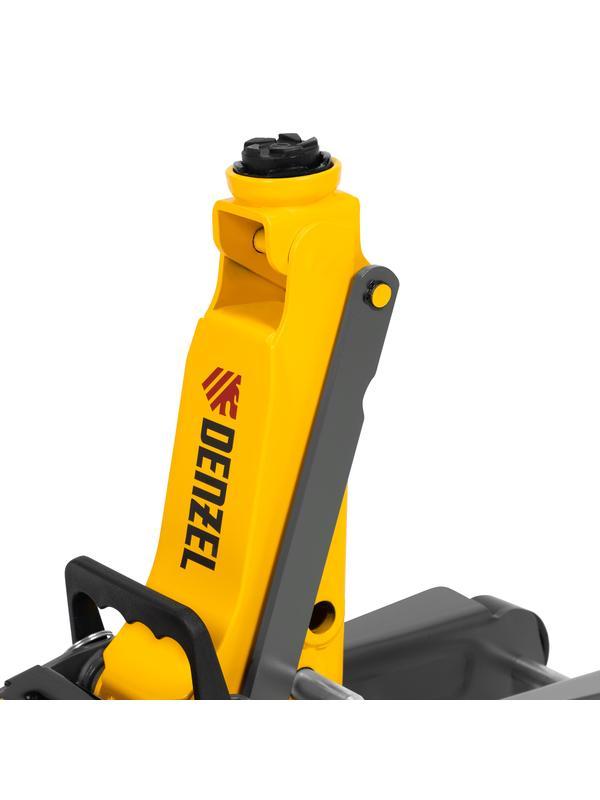 Домкрат гидравлический подкатной с фиксатором, 2,5 т,  85-385 мм, в пласт. кейсе Denzel