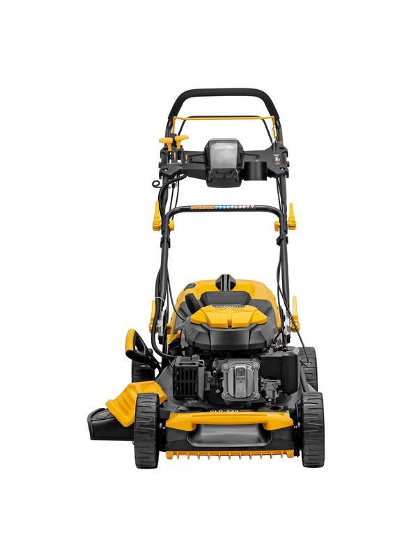 Газонокосилка бензиновая GLD-520SP-VE, 196 см3, ширина 52 см, привод, вариатор, электрический старт, 60 л Denzel