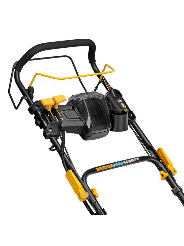 Газонокосилка бензиновая GLD-520SP-VE, 196 см3, ширина 52 см, привод, вариатор, электрический старт, 60 л Denzel