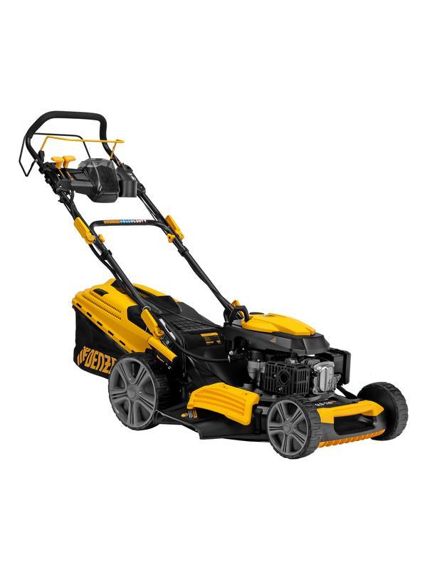 Газонокосилка бензиновая GLD-520SP-VE, 196 см3, ширина 52 см, привод, вариатор, электрический старт, 60 л Denzel