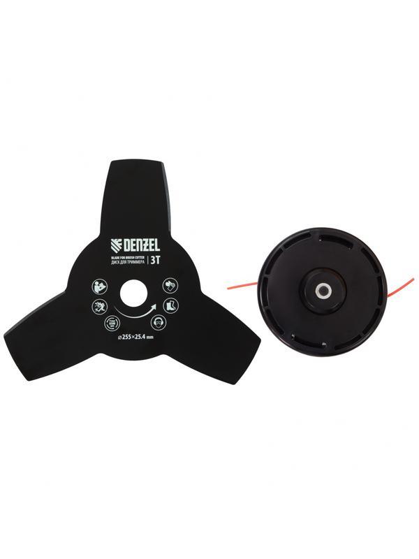 Триммер бензиновый DR-52S, 52 см3, разъемная штанга, состоит из 2 частей Denzel