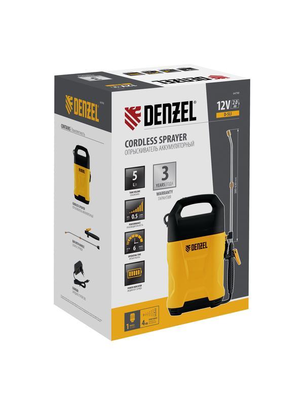Опрыскиватель аккумуляторный D-5LI, 5 л, Li-Ion акк., 12 В, 2 Ач// Denzel