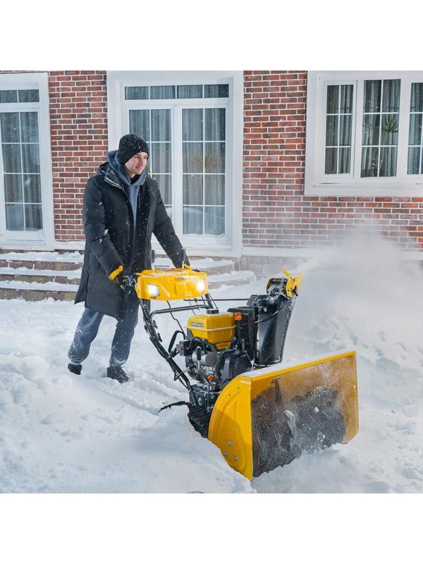 Бензиновая снегоуборочная машина SBL 711DT PRO, 420cc, гусеницы, эл.старт, блок. дифф.// Denzel