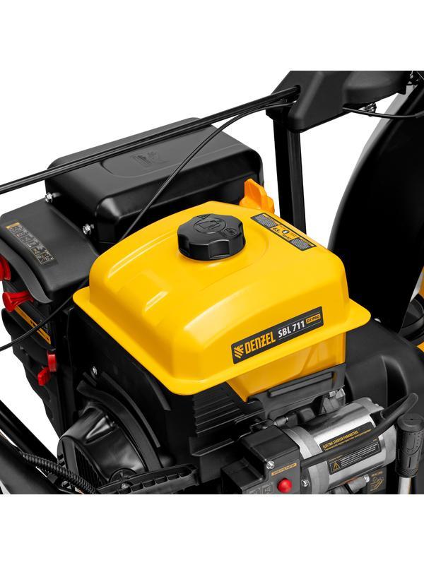 Бензиновая снегоуборочная машина SBL 711DT PRO, 420cc, гусеницы, эл.старт, блок. дифф.// Denzel