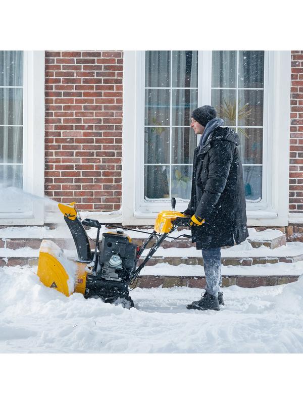 Бензиновая снегоуборочная машина SBL 711DT PRO, 420cc, гусеницы, эл.старт, блок. дифф.// Denzel