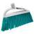 Щетка пластмассовая для подметания пола, премиум, 23 см, без черенка, бирюзовая щетина, Home Palisad