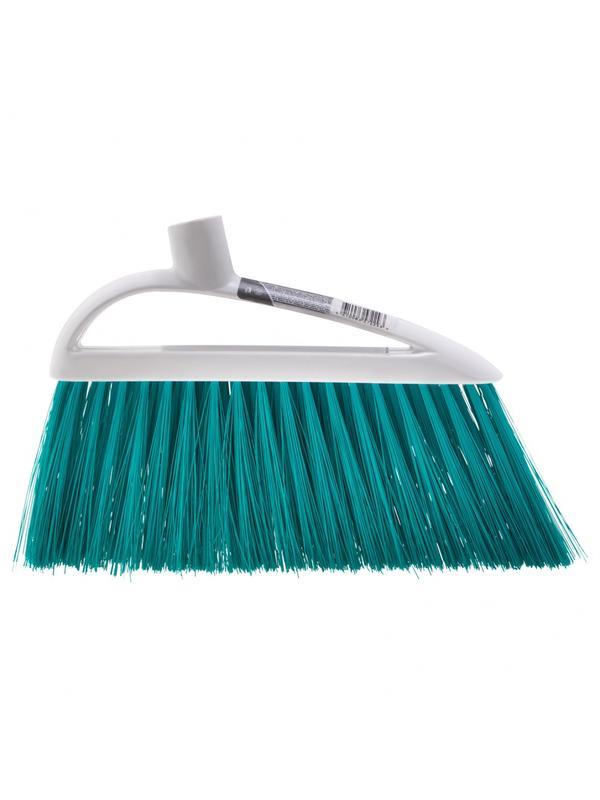 Щетка пластмассовая для подметания пола, премиум, 23 см, без черенка, бирюзовая щетина, Home Palisad