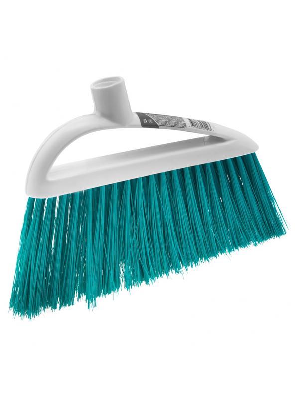 Щетка пластмассовая для подметания пола, премиум, 23 см, без черенка, бирюзовая щетина, Home Palisad