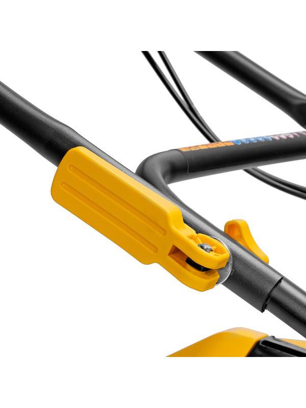 Газонокосилка бензиновая GLD-520SP, 196 куб.см, ширина 52 см, привод, 7 уровней,травосборник 60 л Denzel