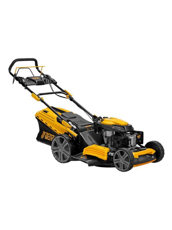 Газонокосилка бензиновая GLD-520SP, 196 куб.см, ширина 52 см, привод, 7 уровней,травосборник 60 л Denzel