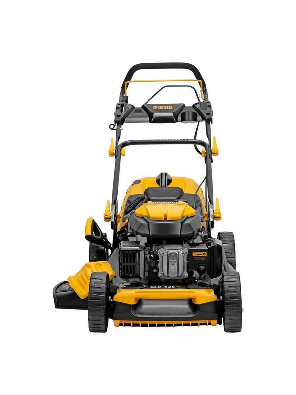 Газонокосилка бензиновая GLD-520SP, 196 куб.см, ширина 52 см, привод, 7 уровней,травосборник 60 л Denzel