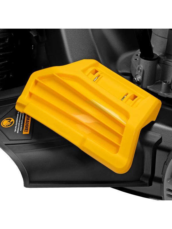 Газонокосилка бензиновая GLD-520SP, 196 куб.см, ширина 52 см, привод, 7 уровней,травосборник 60 л Denzel