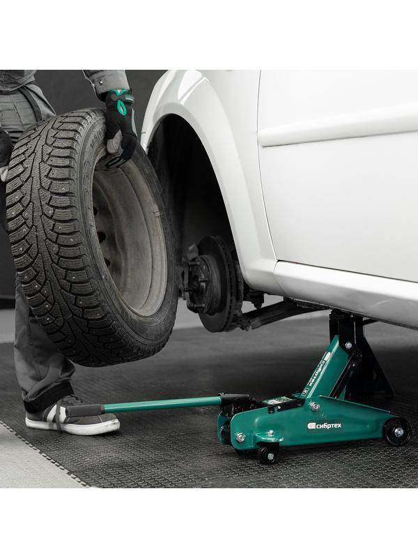 Домкрат гидравлический подкатной, 2 т, 135-320 мм Сибртех