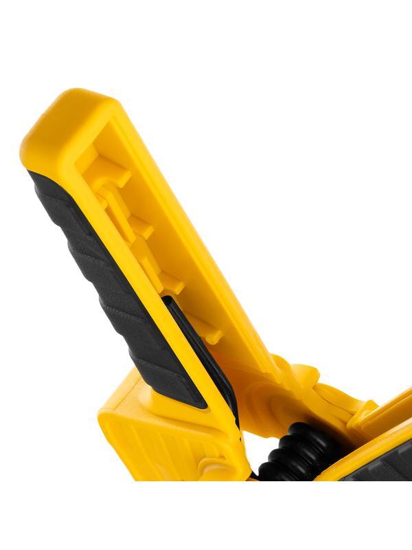 Струбцина клещеобразная, удлиненная 75 х 110 мм двухкомпонентные рукоятки Denzel