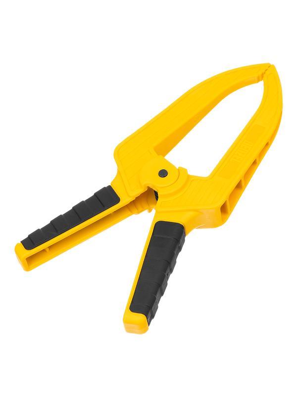 Струбцина клещеобразная, удлиненная 75 х 110 мм двухкомпонентные рукоятки Denzel