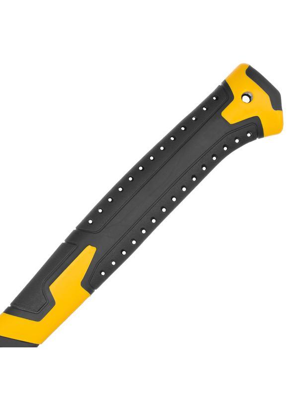 Молоток каменщика 680 г, цельнокованый, двухкомпонентная обрезиненная рукоятка Denzel