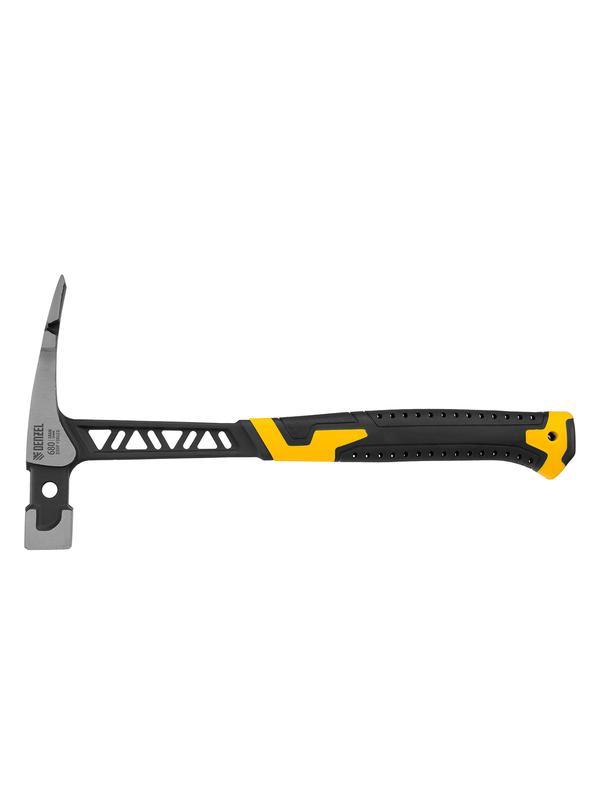 Молоток каменщика 680 г, цельнокованый, двухкомпонентная обрезиненная рукоятка Denzel