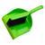 Набор: совок с кромкой 330 x 225 мм и щетка-сметка 285 мм, зеленый, Home Palisad