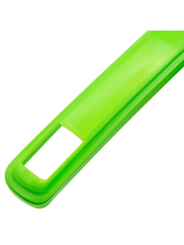 Набор: совок с кромкой 330 x 225 мм и щетка-сметка 285 мм, зеленый, Home Palisad