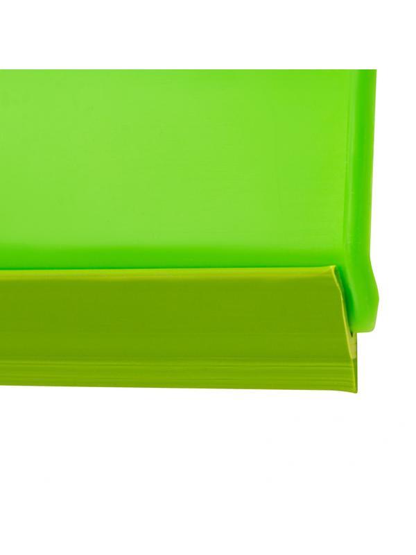 Набор: совок с кромкой 330 x 225 мм и щетка-сметка 285 мм, зеленый, Home Palisad