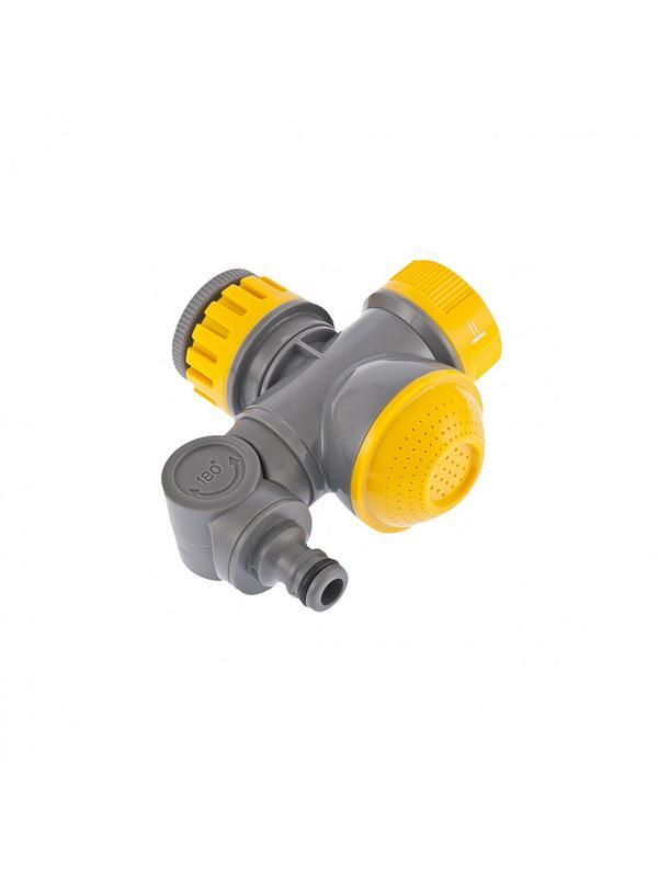 Соединитель для крана с внутренней резьбой 1/2-3/4 с переключателем и шарниром Palisad Luxe