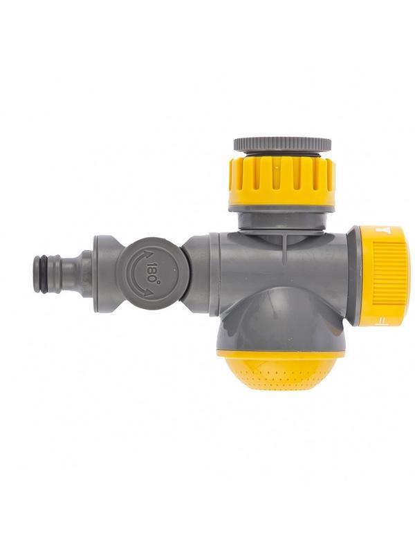 Соединитель для крана с внутренней резьбой 1/2-3/4 с переключателем и шарниром Palisad Luxe