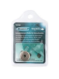 Режущий ролик трубореза для артикулов 78703, 78704, 6,2 х 4.8 х 18 мм, для резки труб из нержавеющей стали и из цветных металлов Gross