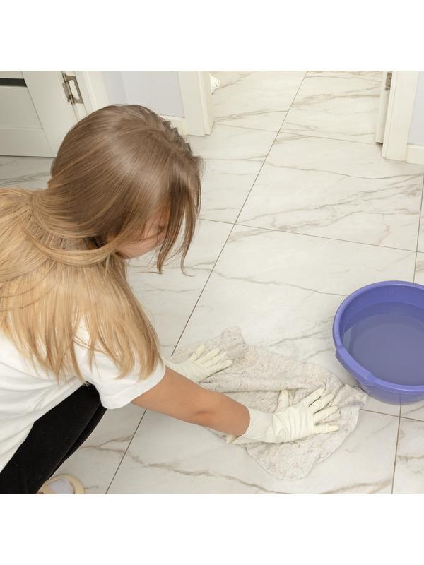 Салфетка для пола х/б, 500x700 мм, белая, Home Palisad