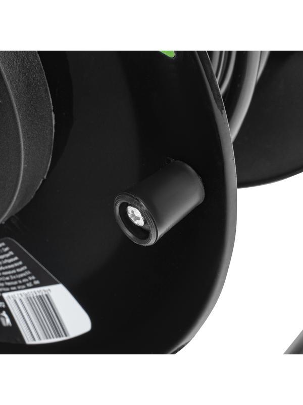 Удлинитель силовой 30 м, 16А, тип УХз16, ПВС 3 x 2.5 мм, на стальной катушке, 4 розетки Сибртех