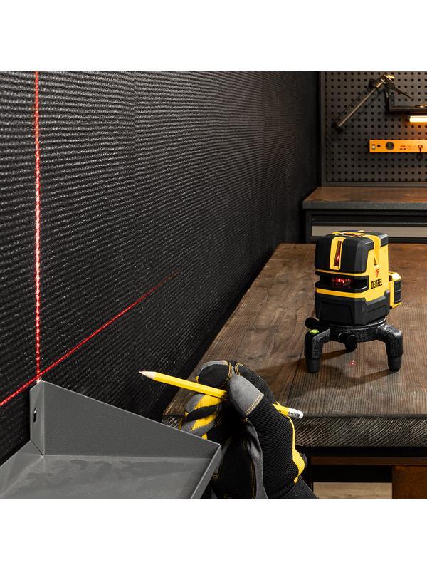 Лазерный уровень LX 05 Red, 20 м, 635 нм, аккумулятор Li 5200 mAh, резьба 5/8