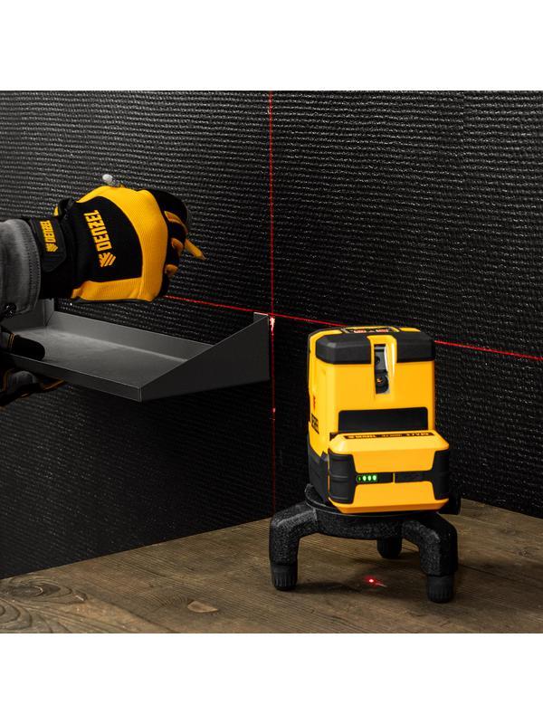 Лазерный уровень LX 05 Red, 20 м, 635 нм, аккумулятор Li 5200 mAh, резьба 5/8