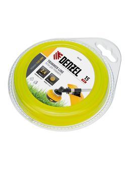 Леска для триммера, круглая 2.4 мм х 15 м, блистер Flex cord Denzel