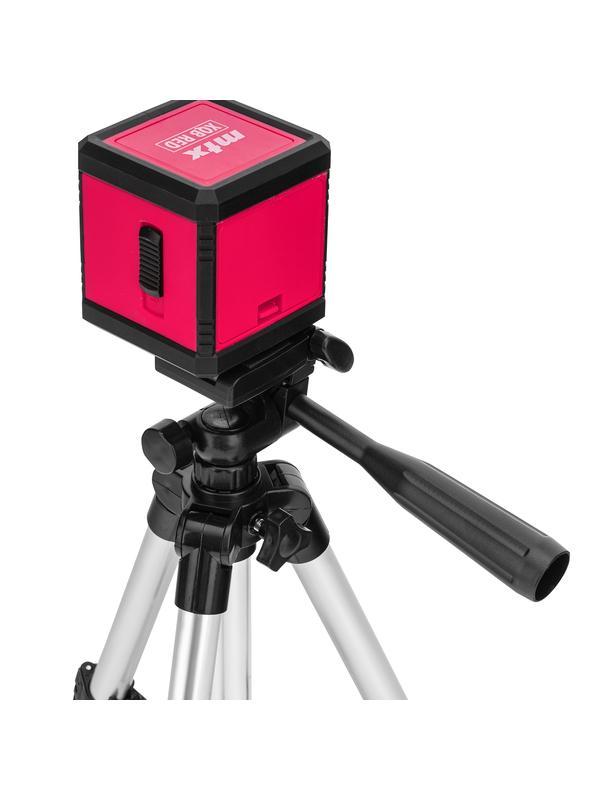 Лазерный уровень XQB RED Pro SET, 10 м, красный луч, батарейки, штатив MTX