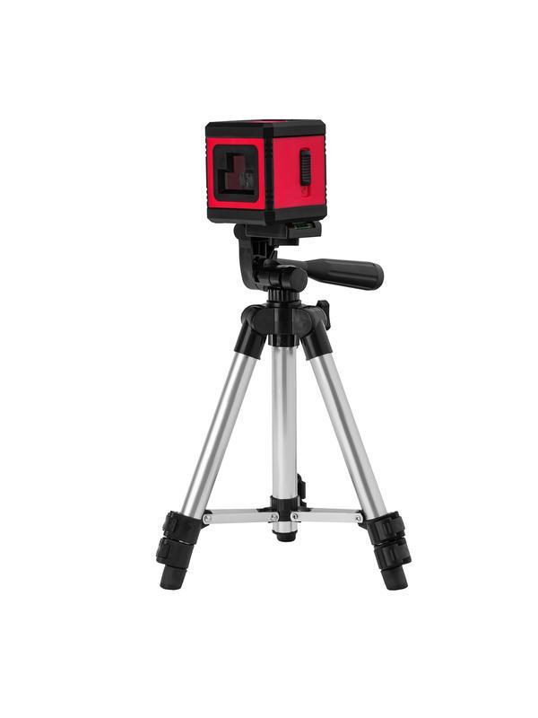 Лазерный уровень XQB RED Pro SET, 10 м, красный луч, батарейки, штатив MTX