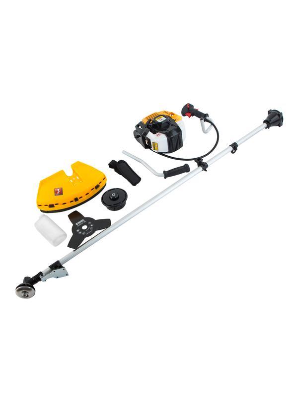 Триммер бензиновый DR-52, 52 см3, неразъемная штанга, состоит из 2 частей Denzel