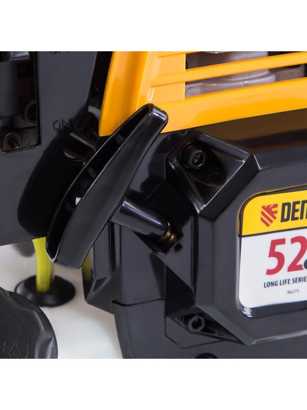 Триммер бензиновый DR-52, 52 см3, неразъемная штанга, состоит из 2 частей Denzel