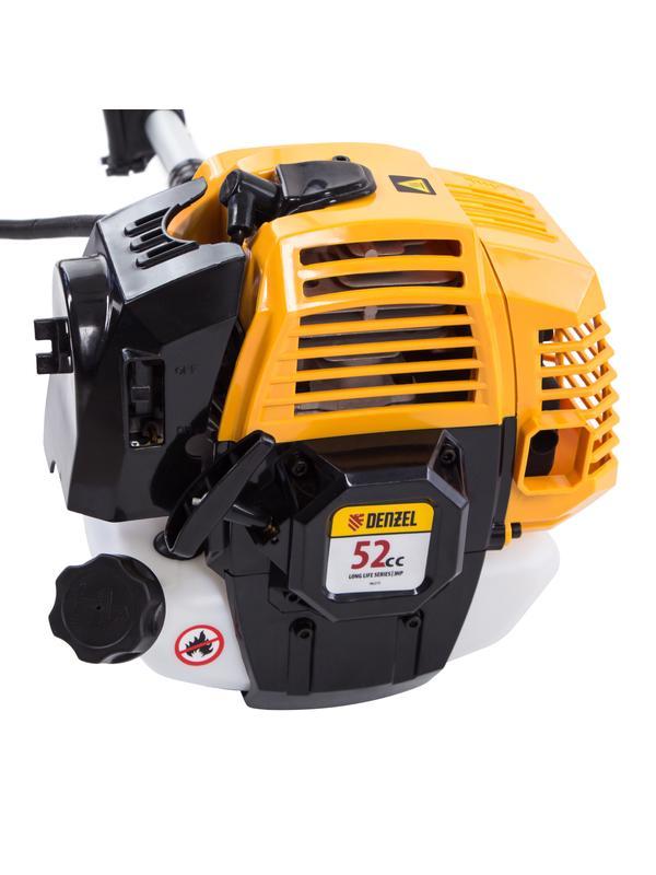 Триммер бензиновый DR-52, 52 см3, неразъемная штанга, состоит из 2 частей Denzel