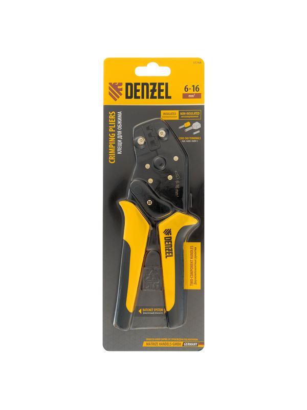 Клещи для обжима наконечников штыревых НШВ, НШВИ, НШВИ-2, 6-16 мм2 Denzel