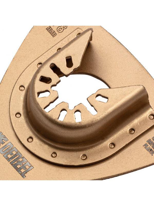 Насадка для МФИ шлифовальная дельтавидная, HM, по плитке и дереву, 78 мм Denzel