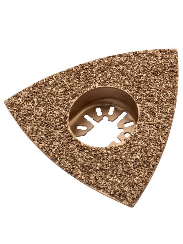 Насадка для МФИ шлифовальная дельтавидная, HM, по плитке и дереву, 78 мм Denzel