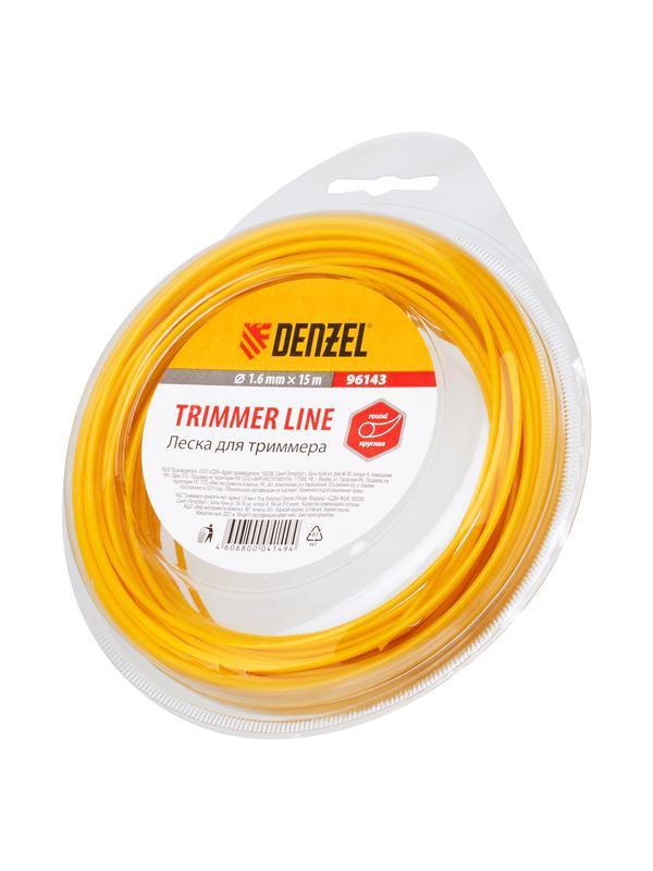Леска для триммера круглая, 1.6 мм х 15 м Denzel Россия