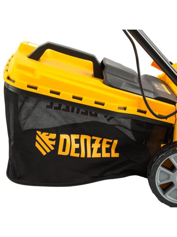 Газонокосилка электрическая GM-1600, 1600 Вт, ширина 36 см, 3 уровя, травосборник 35 л. Denzel