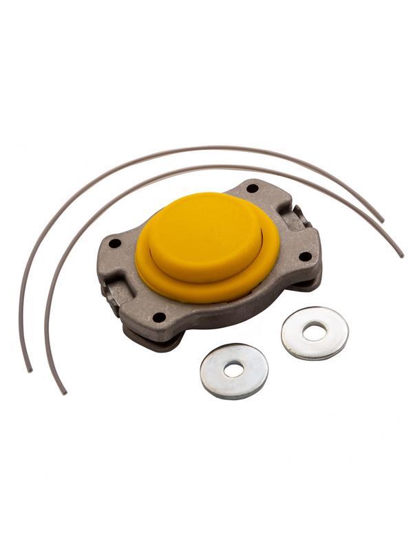 Головка триммерная универсальная алюминий, шайба 8 мм, 10 мм Denzel