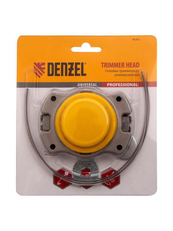 Головка триммерная универсальная алюминий, шайба 8 мм, 10 мм Denzel