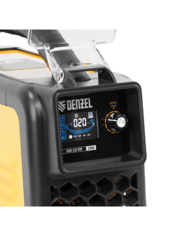 Аппарат инвертор. дуговой сварки SDM-220 Top, 220 А, ПВ 60% кейс// Denzel