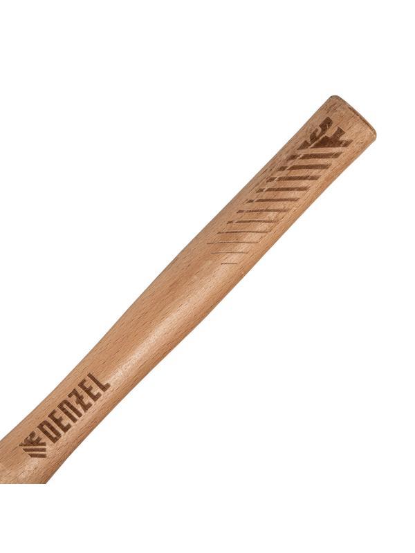 Молоток слесарный, 400 г, кованый квадратный боек, буковая рукоятка Denzel