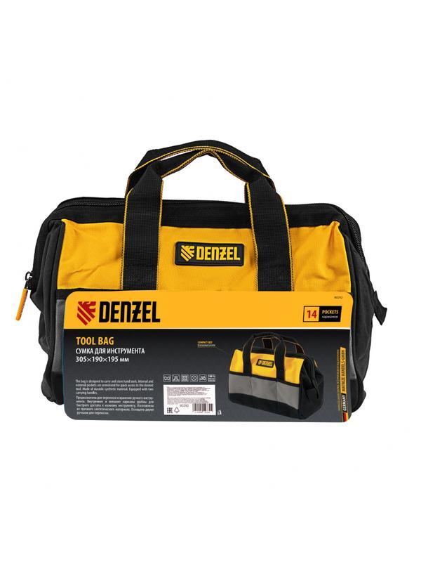 Сумка для инструмента, 305х190х195 мм, 14 карманов// Denzel